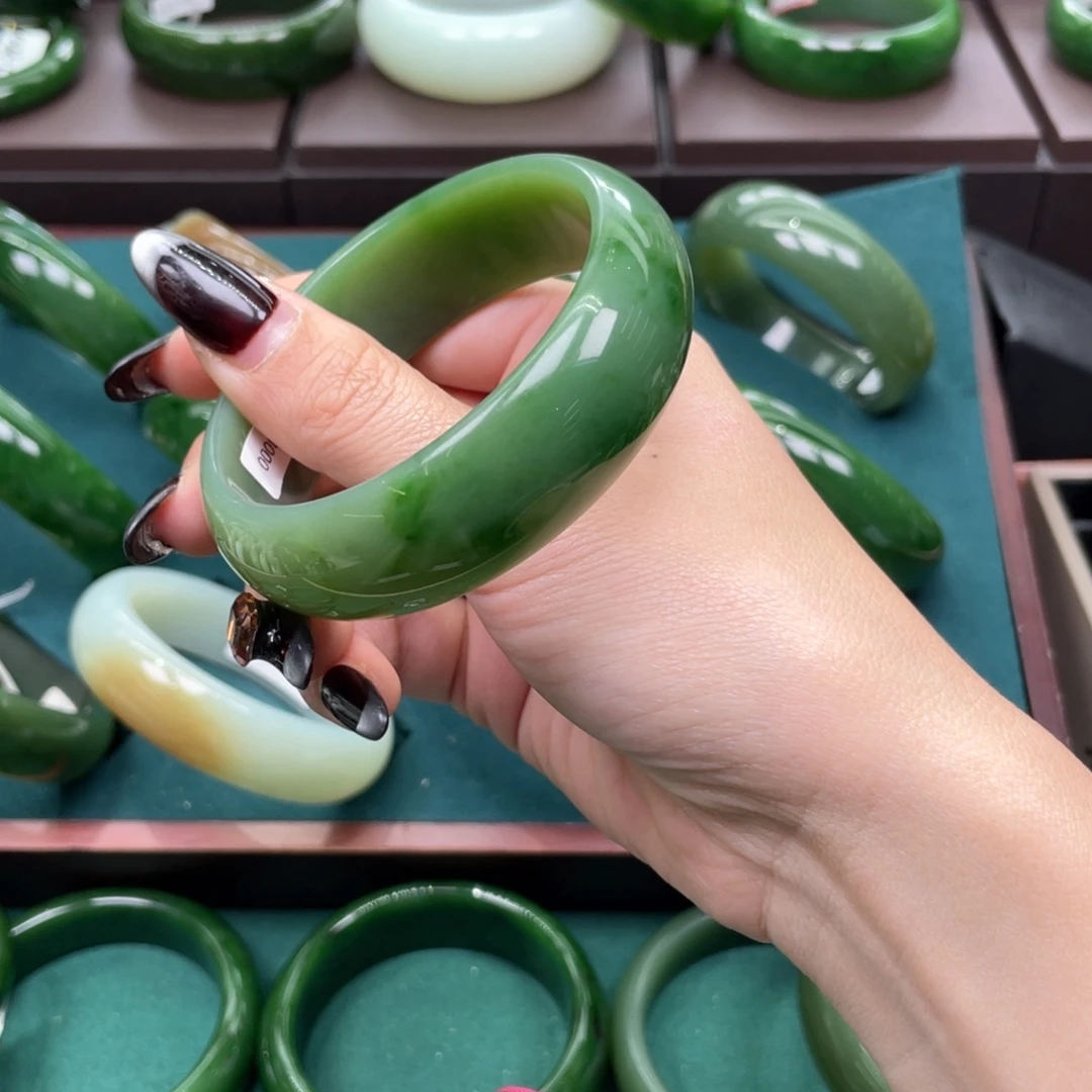 和田玉（碧玉）未镶嵌手镯59.60