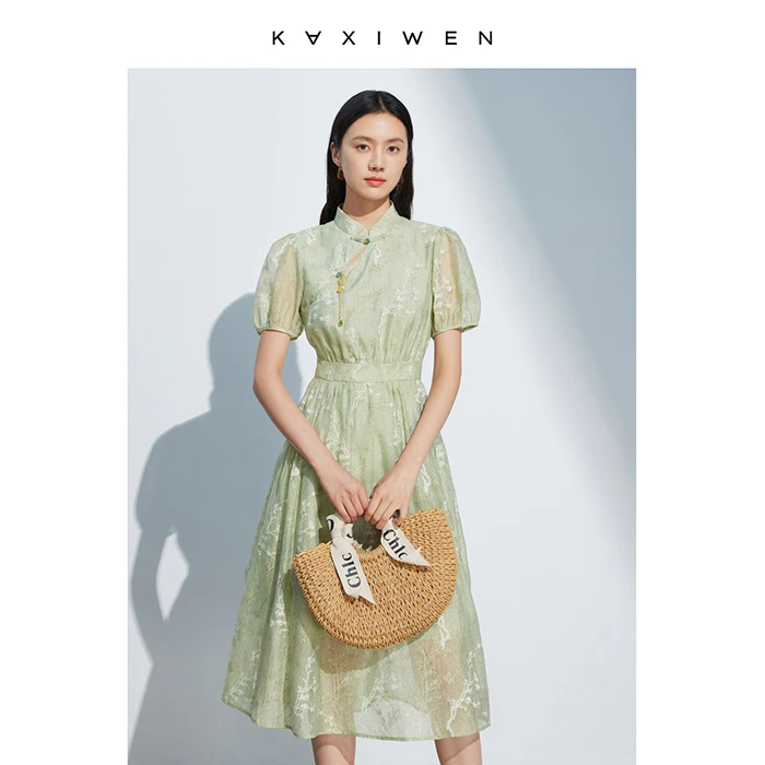 【直播专享】国风蝴蝶装饰连衣裙N6682