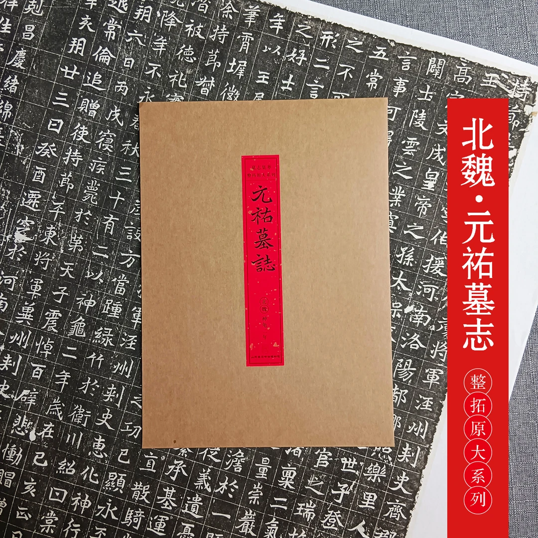 墓志铭拓片原大复制品:北魏元祐墓志 魏碑 楷书 毛笔字帖