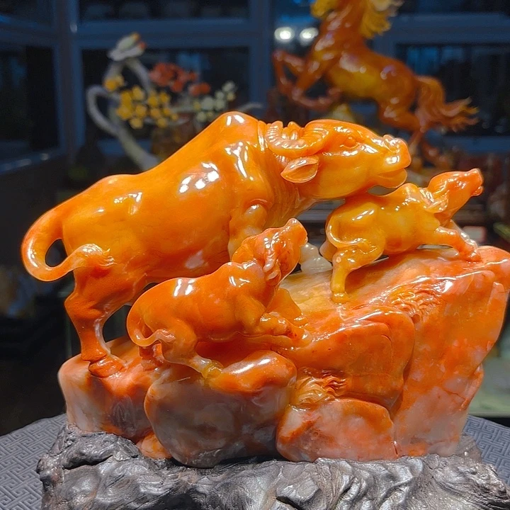 简***式寿山石寿山石雕刻工艺品