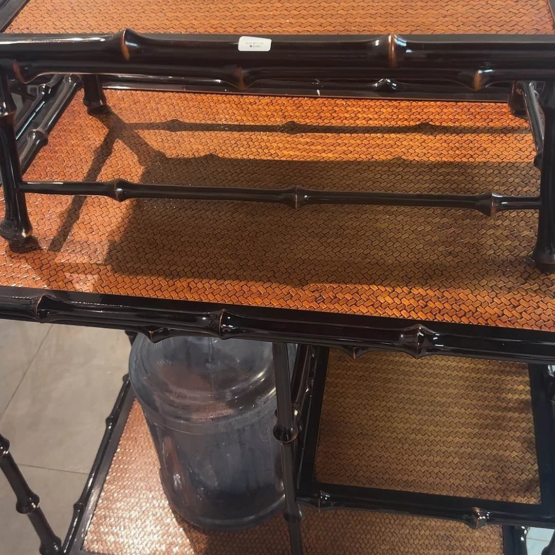 用***1筇竹家具，小茶台。