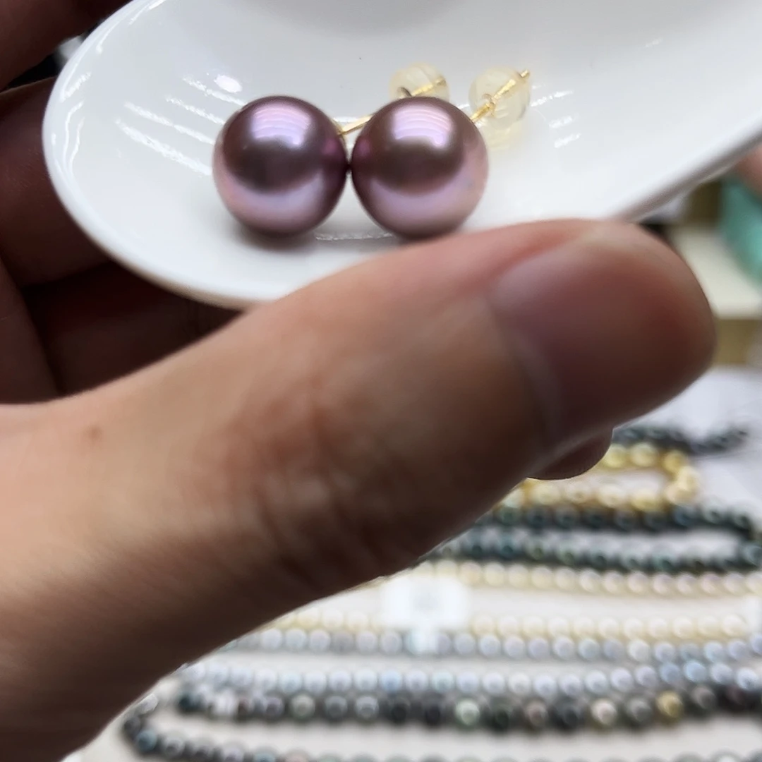 淡水珍珠耳饰未镶嵌