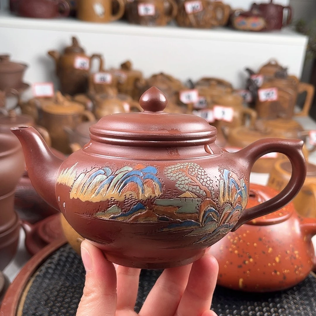 紫泥茶壶宜兴紫砂