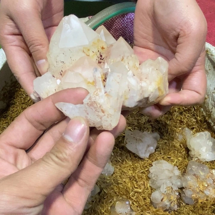 水晶水晶原石摆件未镶嵌沉****发