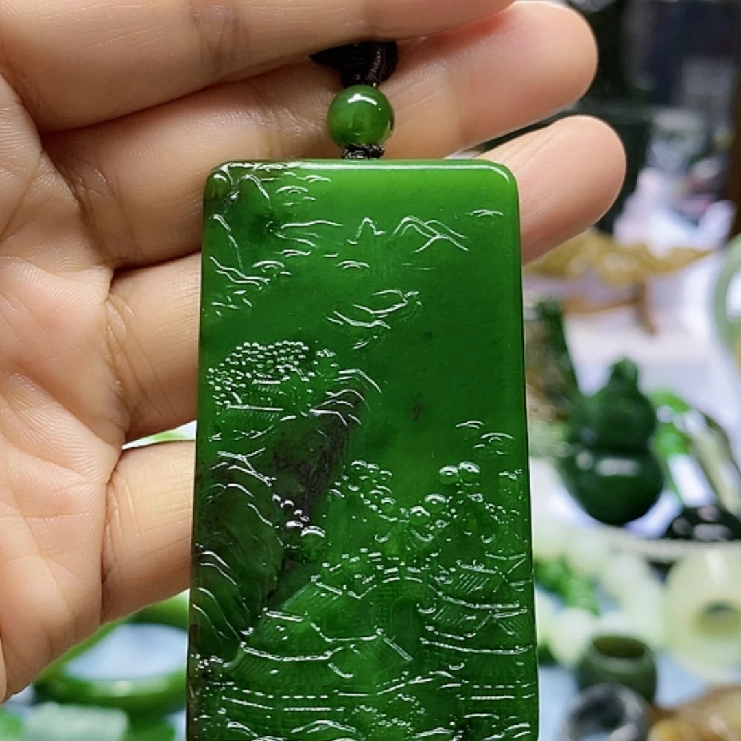 【闪购商品】未镶嵌和田玉（碧玉）挂件