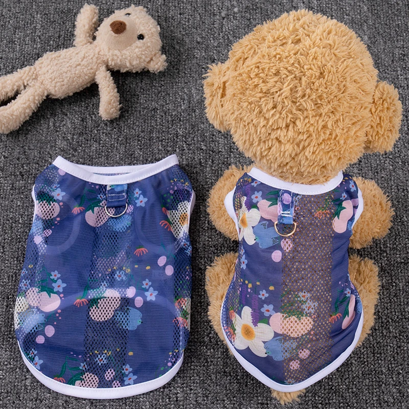 猫咪衣服可牵引夏季薄款背心英短布偶防掉毛宠物狗狗外出防晒防虫