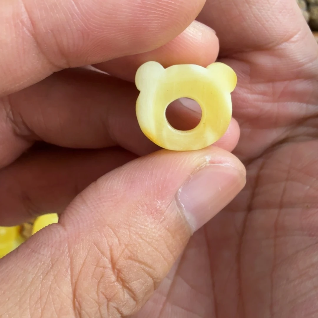 小***柴未镶嵌琥珀裸石天然琥珀蜜蜡
