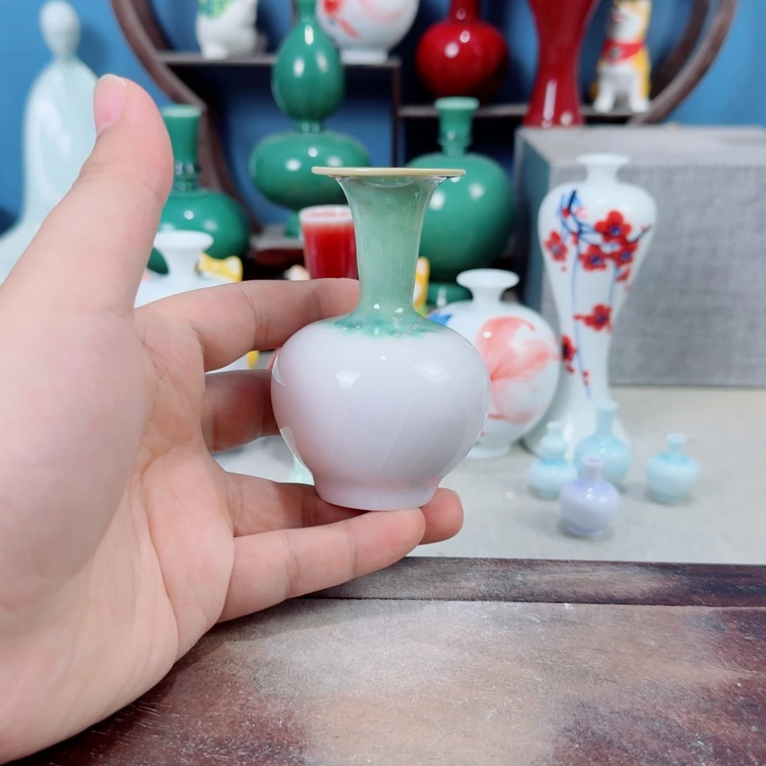 陶瓷手工小花器摆件