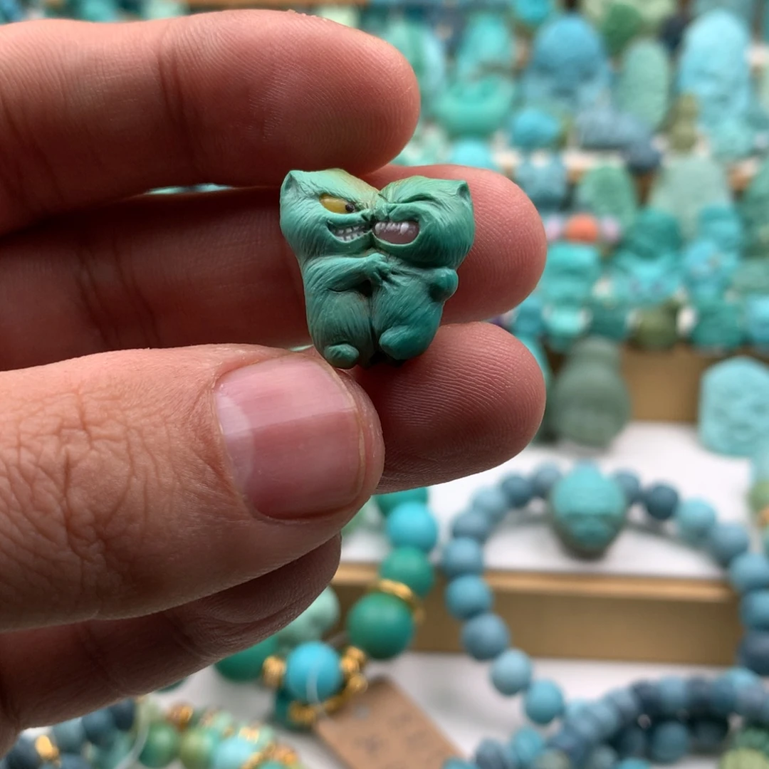 小***头绿松石未镶嵌手链