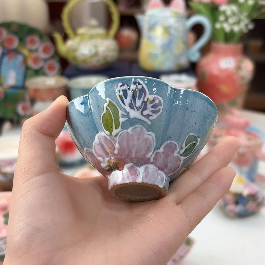 樱***子景德镇手绘高温釉下彩陶瓷茶具