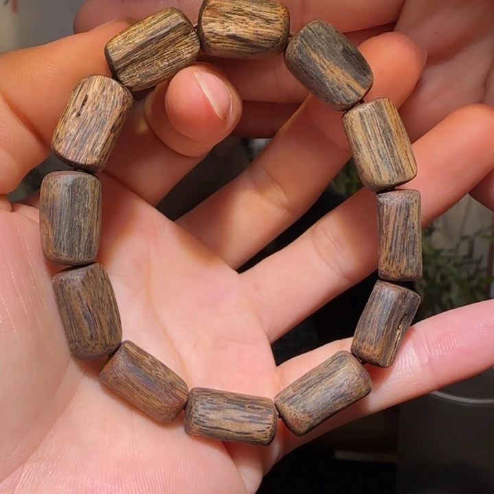 手串沉香海南老白棋手串9.9克