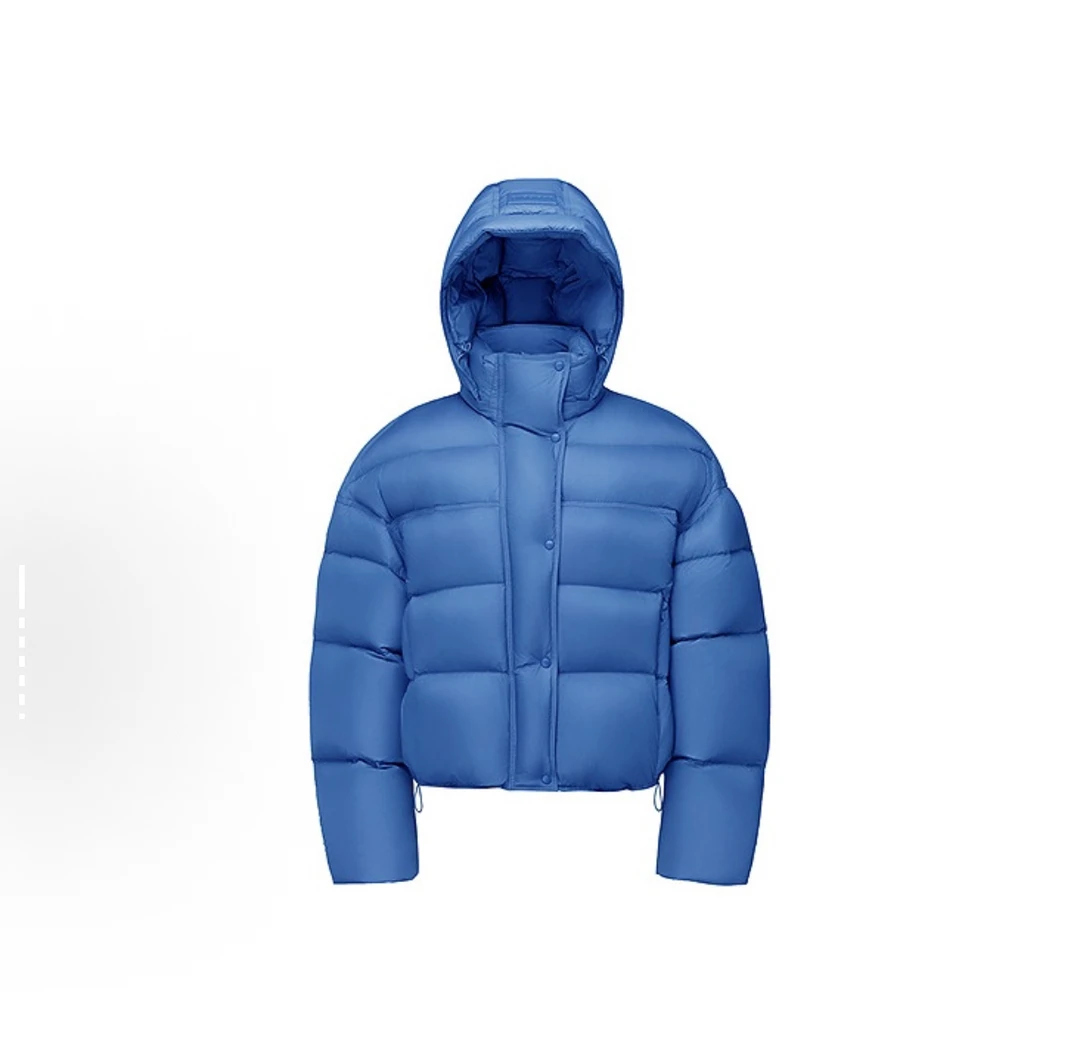 2025冬季988羽绒服韩系新款女小个子短款连帽白鸭绒泡芙蜜雪外套