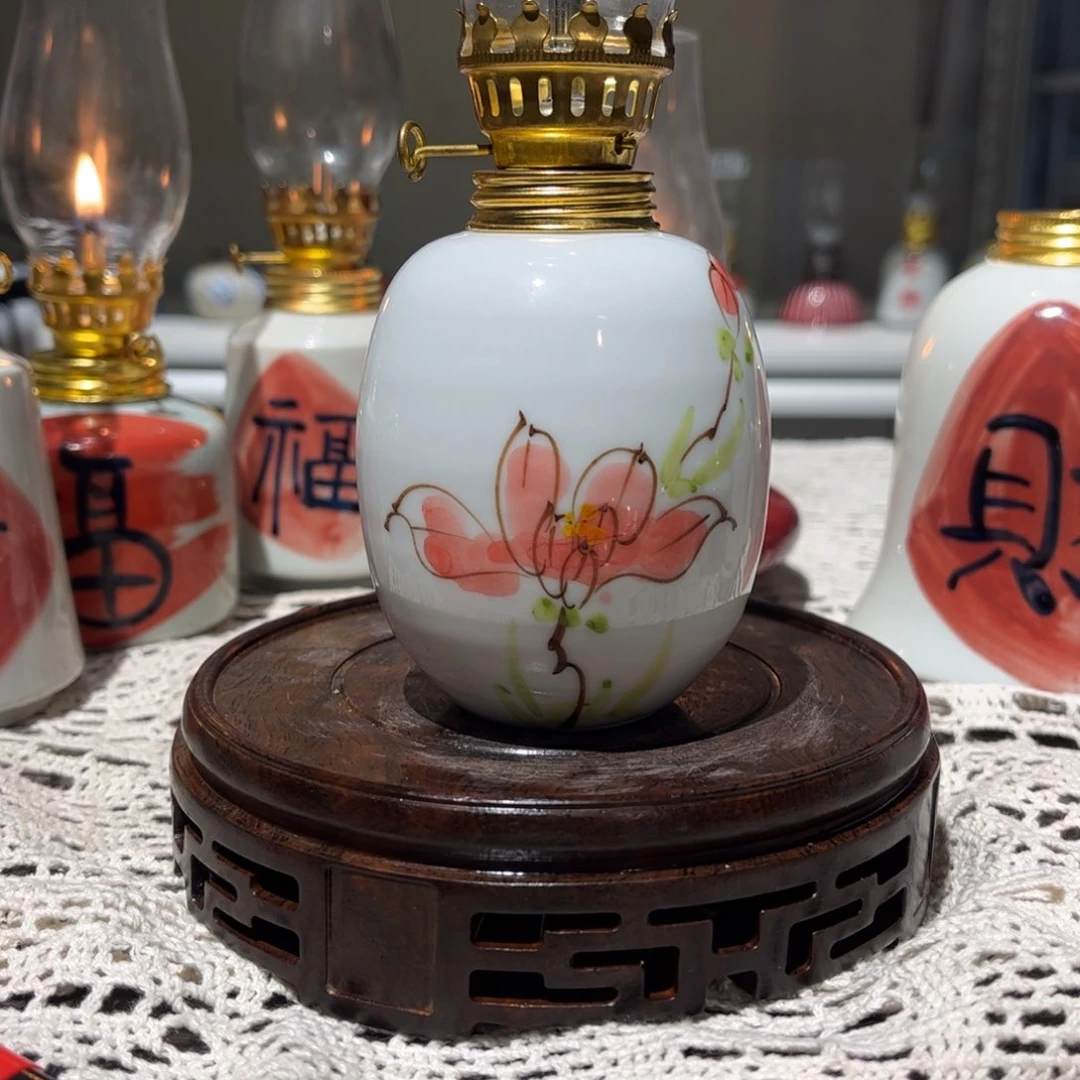 摆件景德镇陶瓷香薰灯