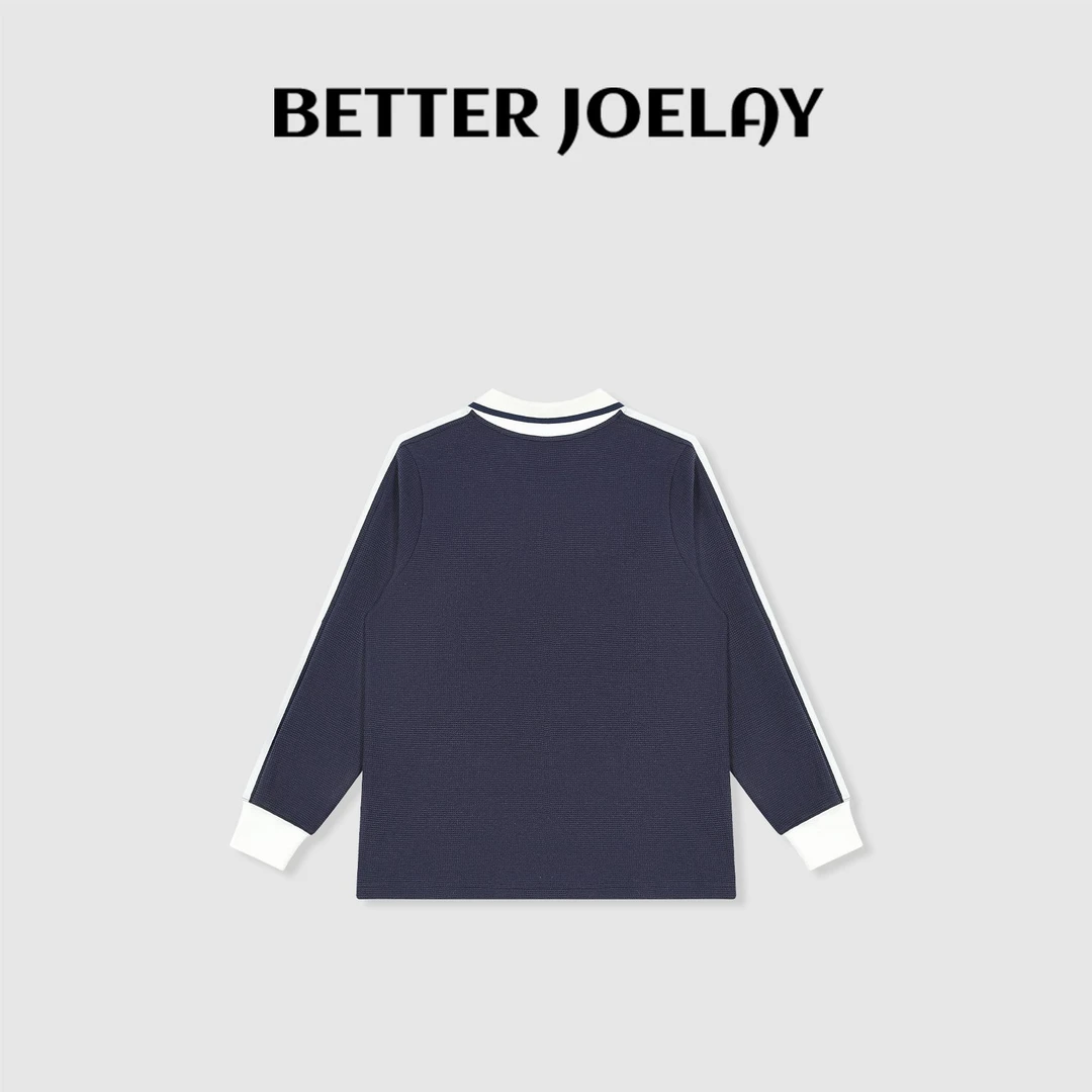 （MY）BETTER JOELAY-【海盐条纹】时尚简约T恤长袖潮流休闲风KH3370