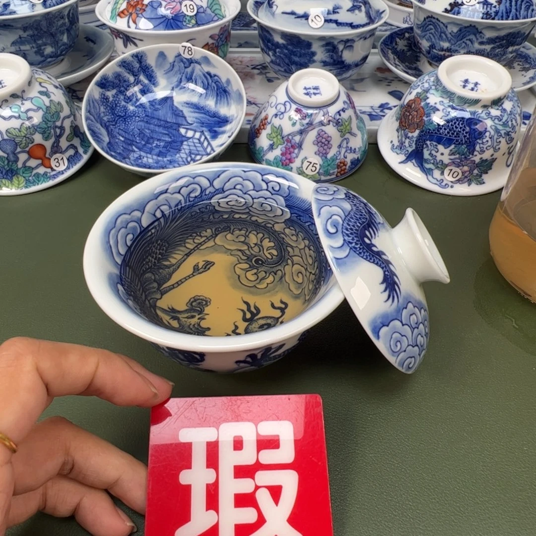 陶瓷景德镇纯手工纯手绘茶具木木25