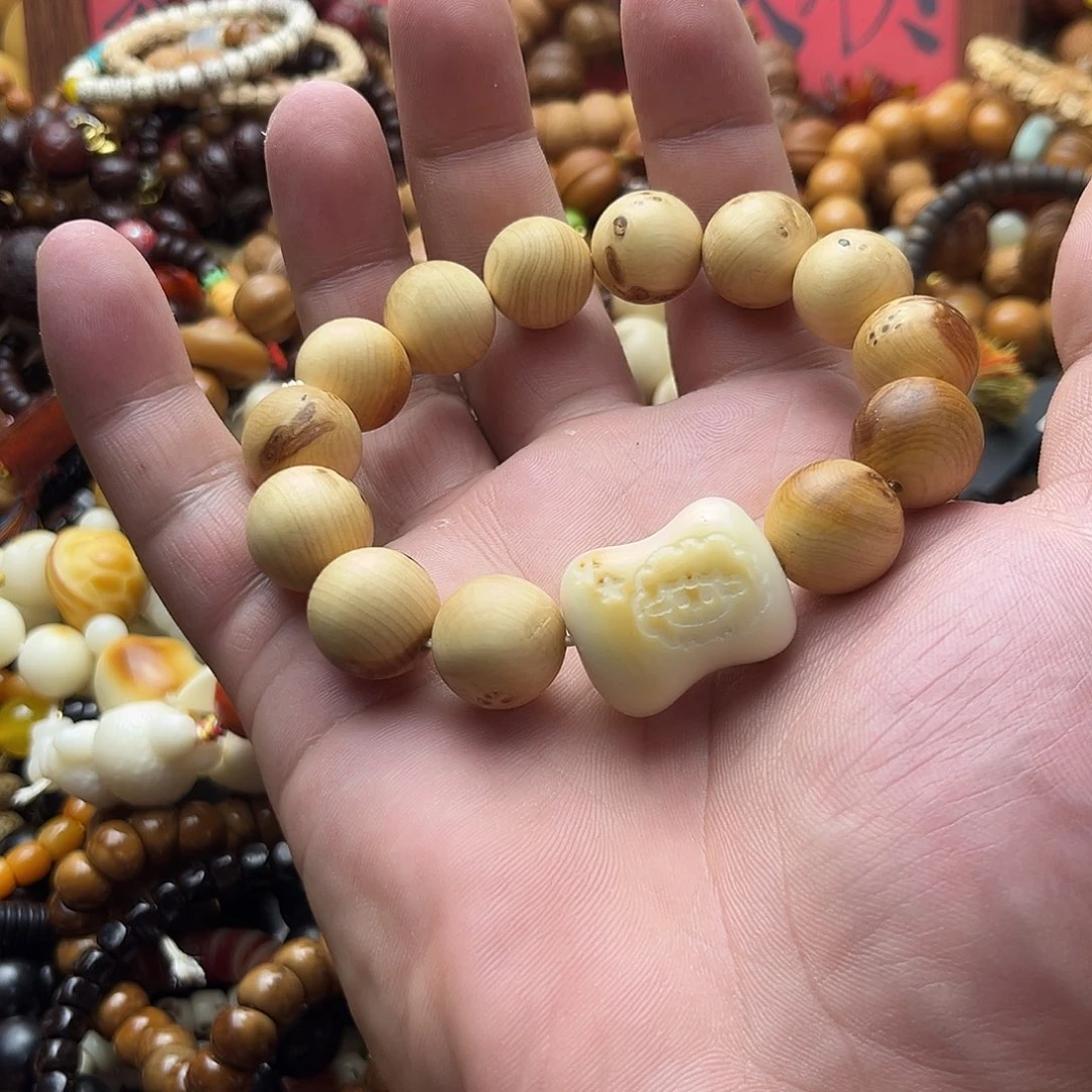 木质非金属小羊肥皂手链