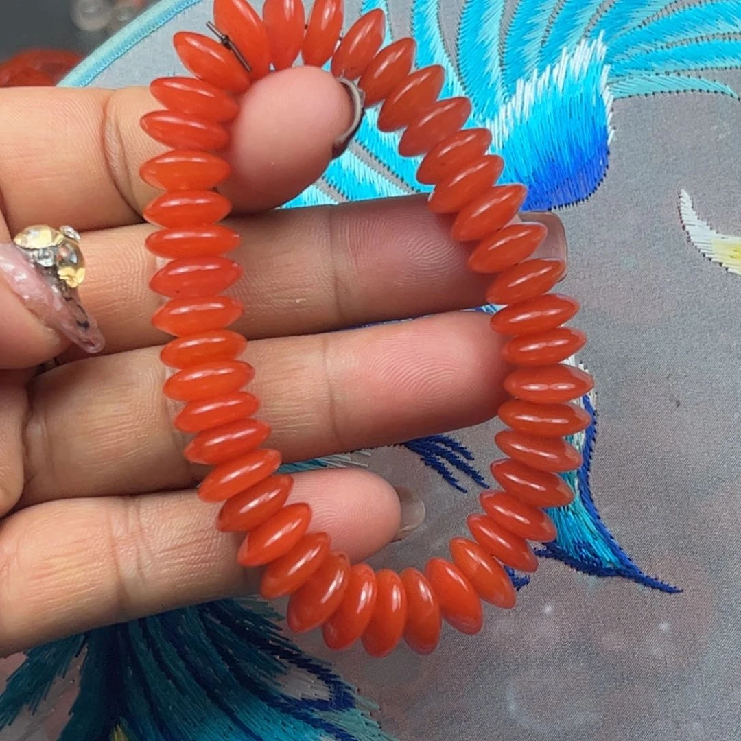 南红玛瑙手串未镶嵌