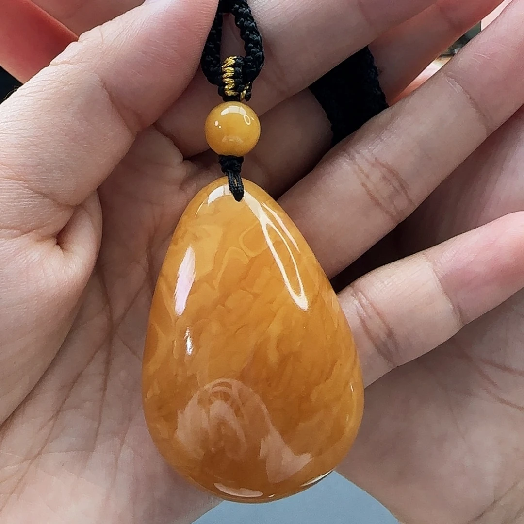 琥珀颈饰未镶嵌吊坠