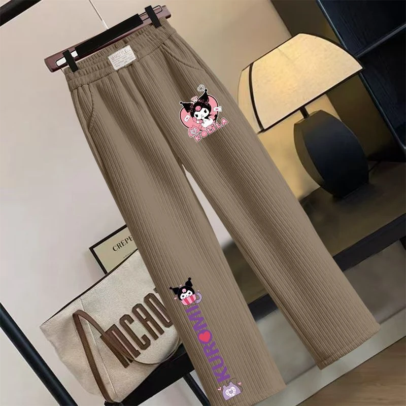 女童春秋阔腿裤长裤中大童新款女孩灯芯绒儿童休闲裤子洋气直筒裤