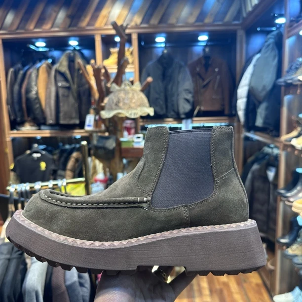 泡沫鞋底切尔西一脚蹬