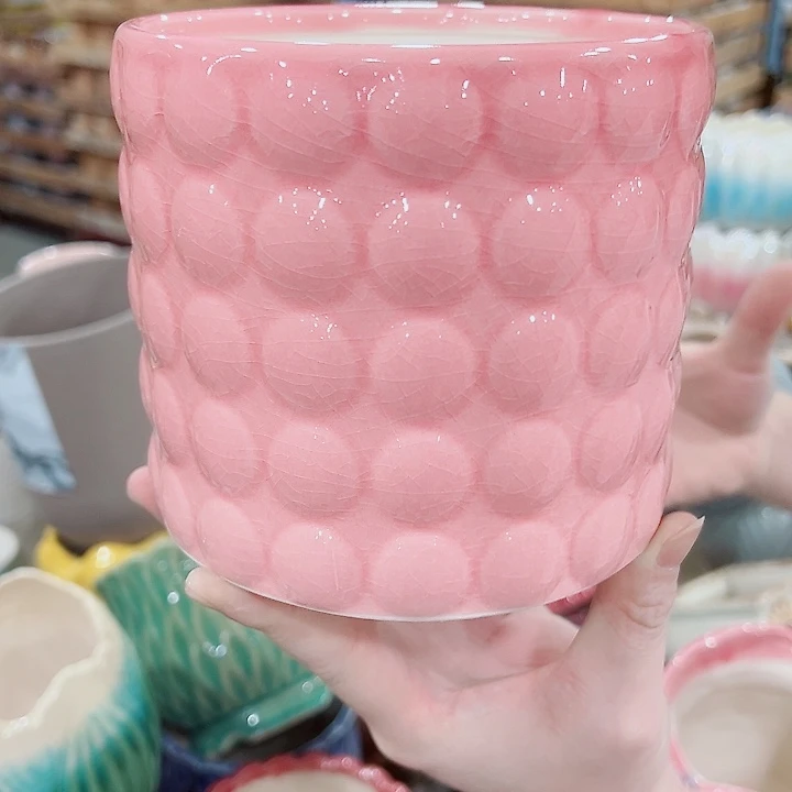 有孔，凑单福利满10元发货陶瓷多肉花盆！