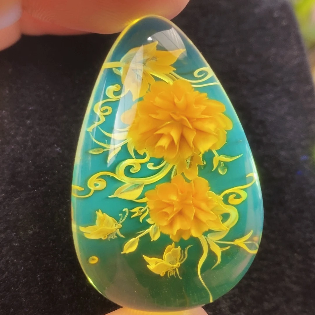 【闪购商品】未镶嵌吊坠(不含链)金珀琥珀雕刻件