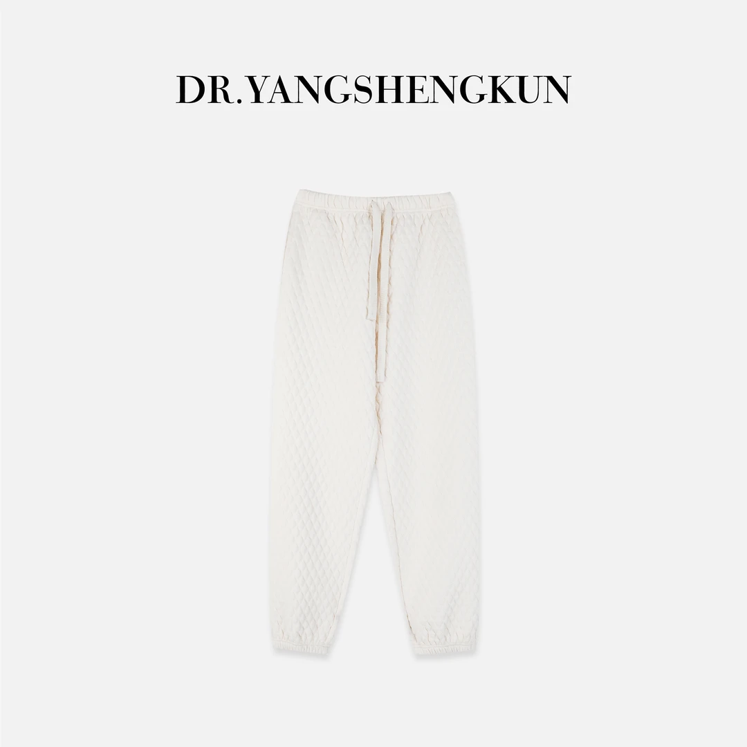 杨圣坤2025冬季新品时尚百搭纯色保暖极简风束脚休闲裤ES25102271