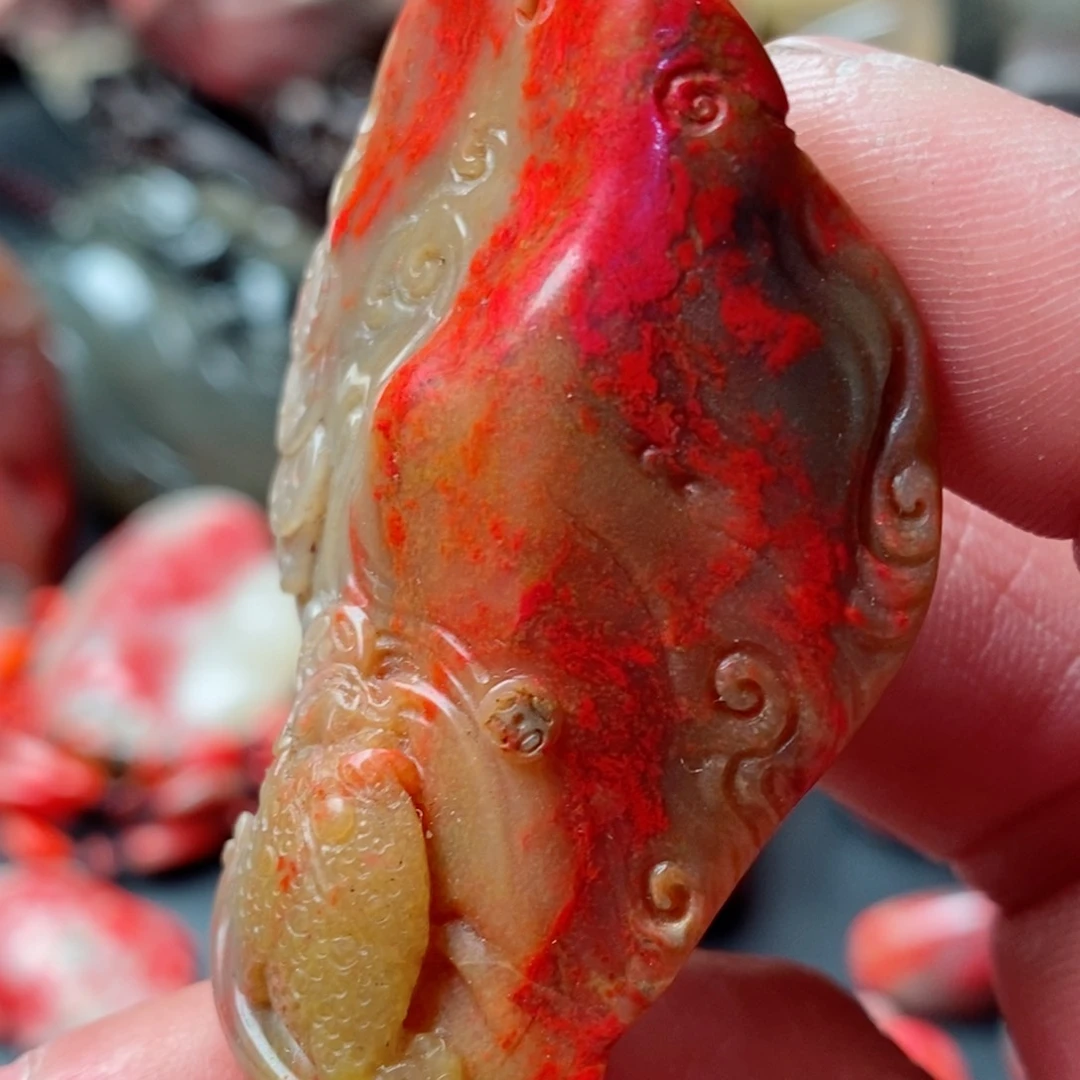 昌化鸡血石昌化鸡血石挂件