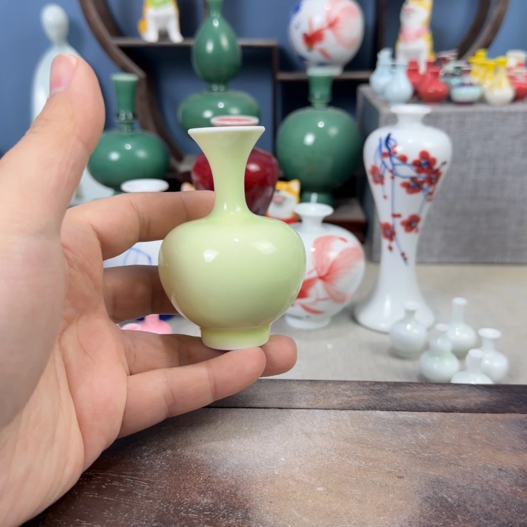 陶瓷手工小花器摆件