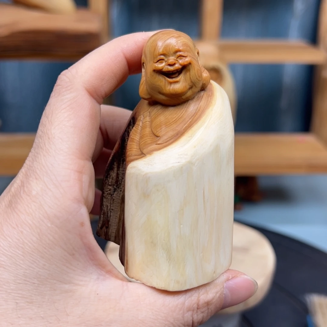 木崖柏木摆件手把件，
