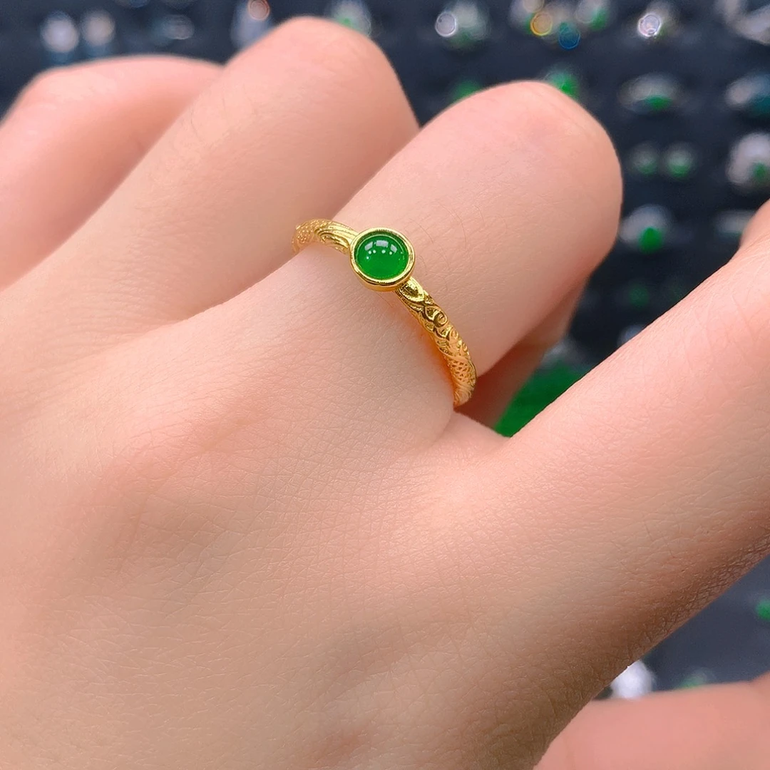 三***七翡翠未镶嵌吊坠(不含链)戒指