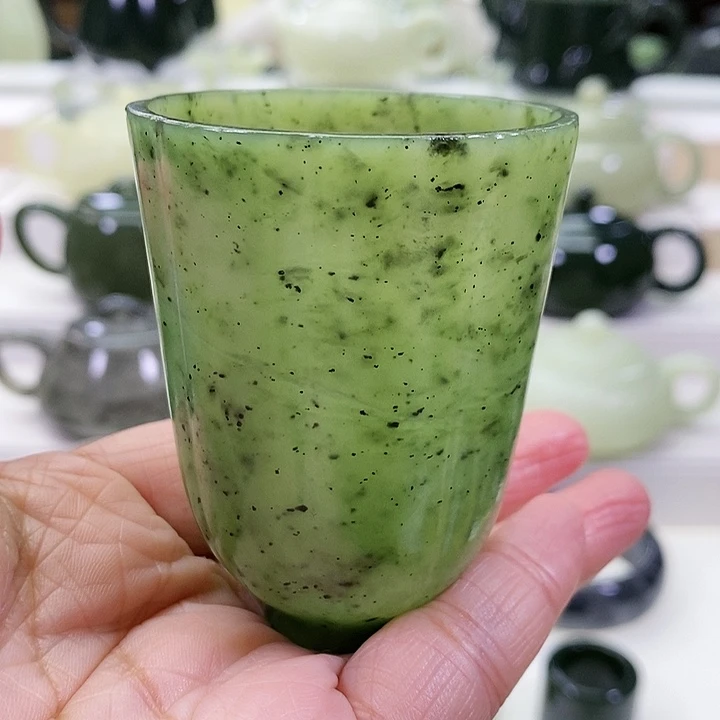 未镶嵌和田玉挂件茶杯95m l