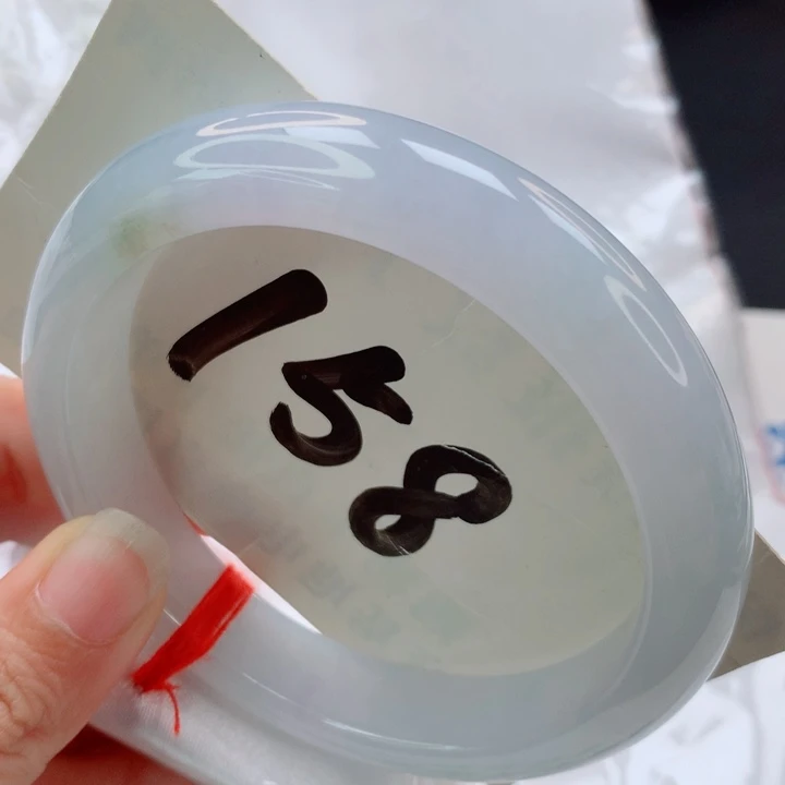 未镶嵌手镯翡翠白月光