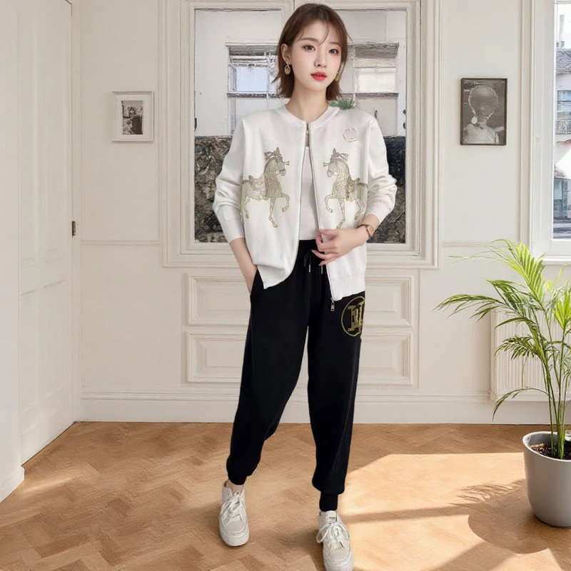 《英伦H马》两件套·秋冬套装7903#