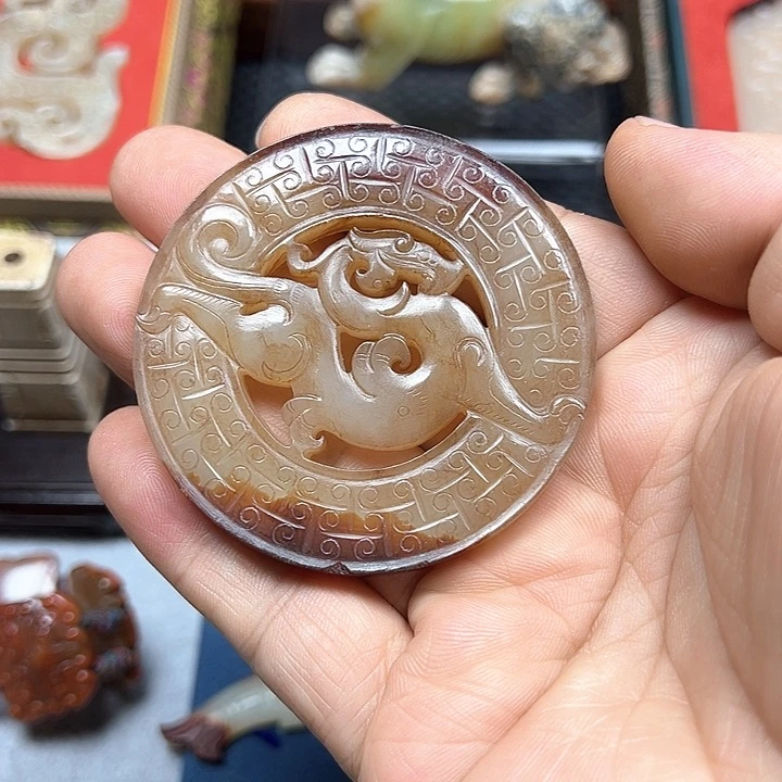 和田玉挂件未镶嵌西****坊