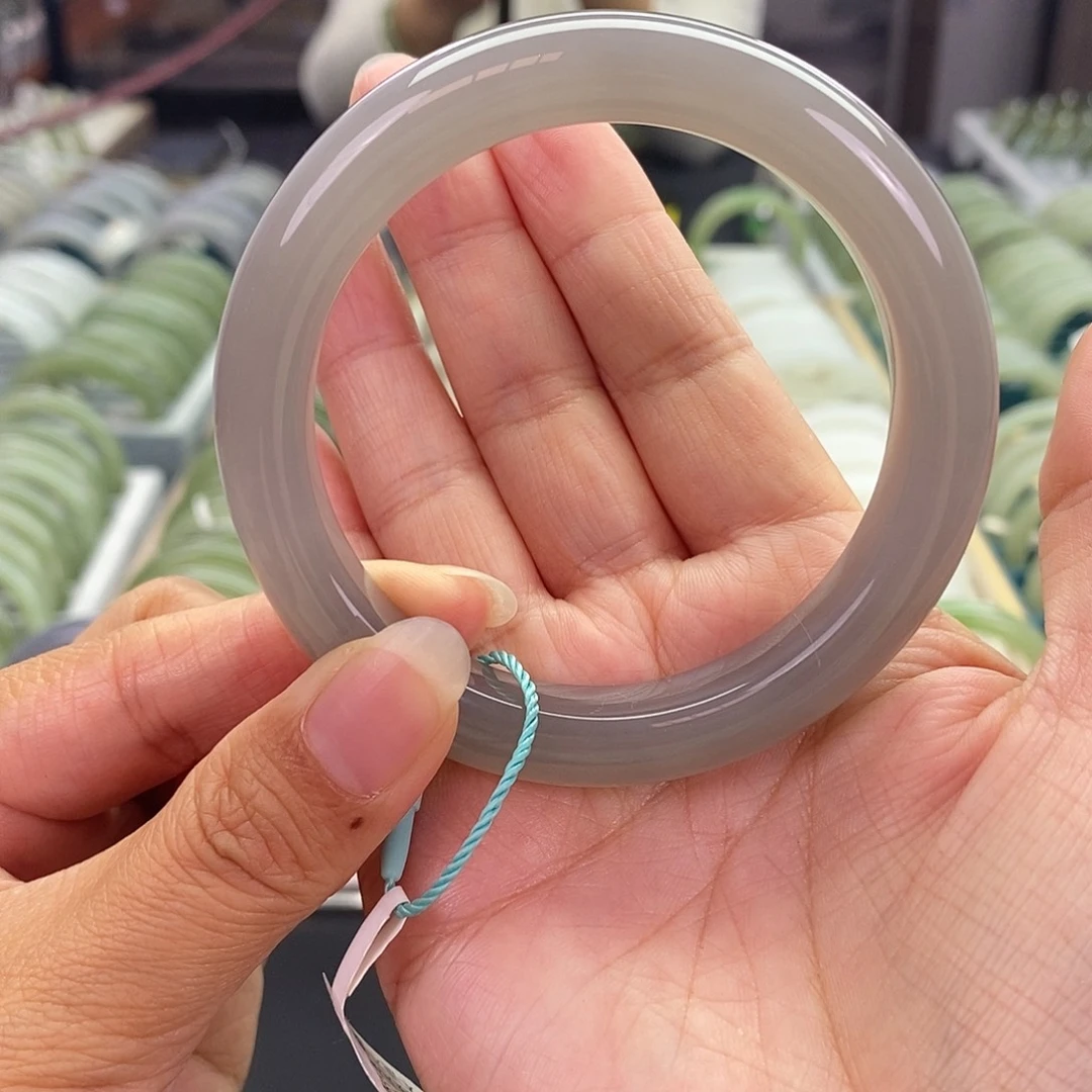 和田玉未镶嵌珠宝奇石和田玉手镯57.58