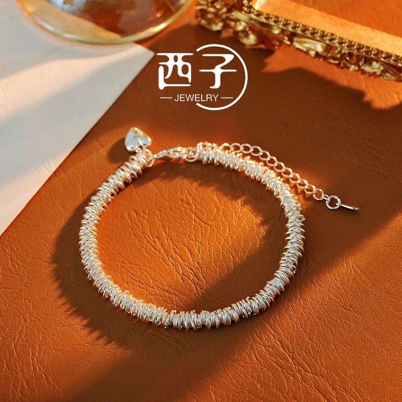 西子饰品【盘缠爱心手链】2025新款气质爱心手链财运福禄手环日常女