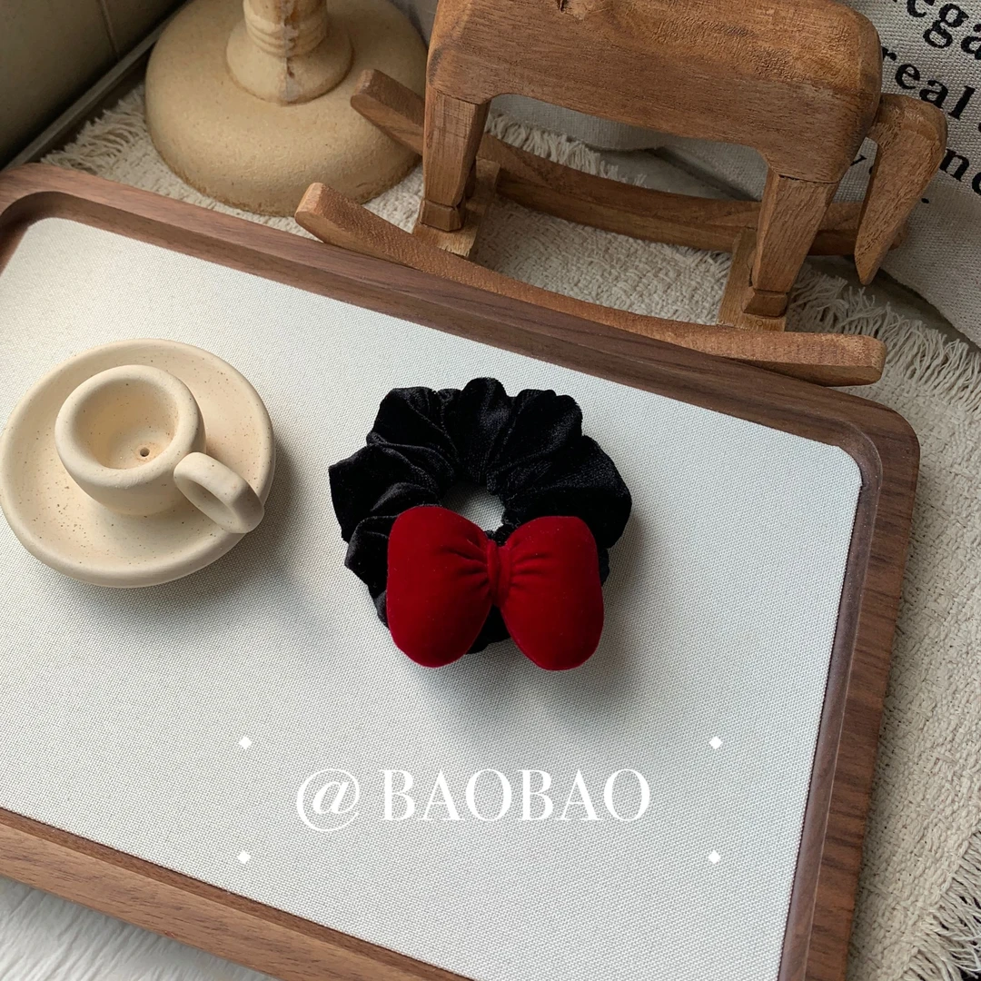 【丝绒迷你肠发圈】儿童可爱卡通大肠发圈不伤发女童头绳女孩头花