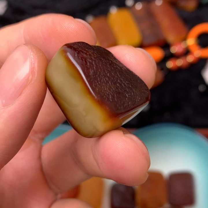 原皮无事牌留皮吊坠