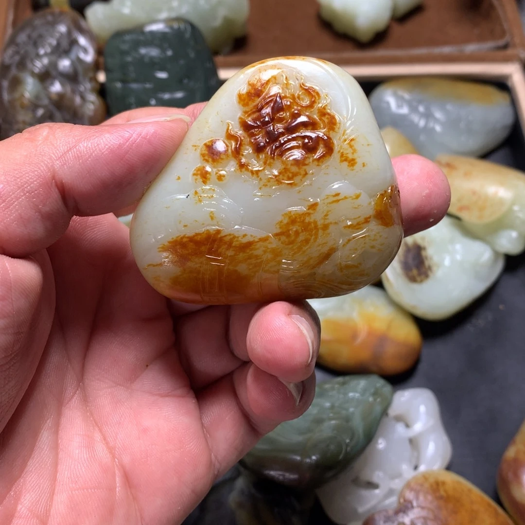 超***人和田玉（糖玉）未镶嵌挂件