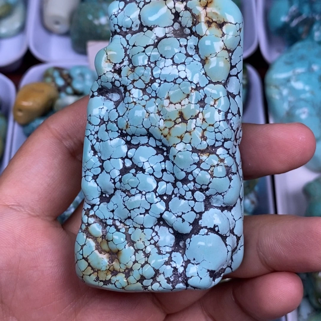 山***小合金绿松石颈饰秒