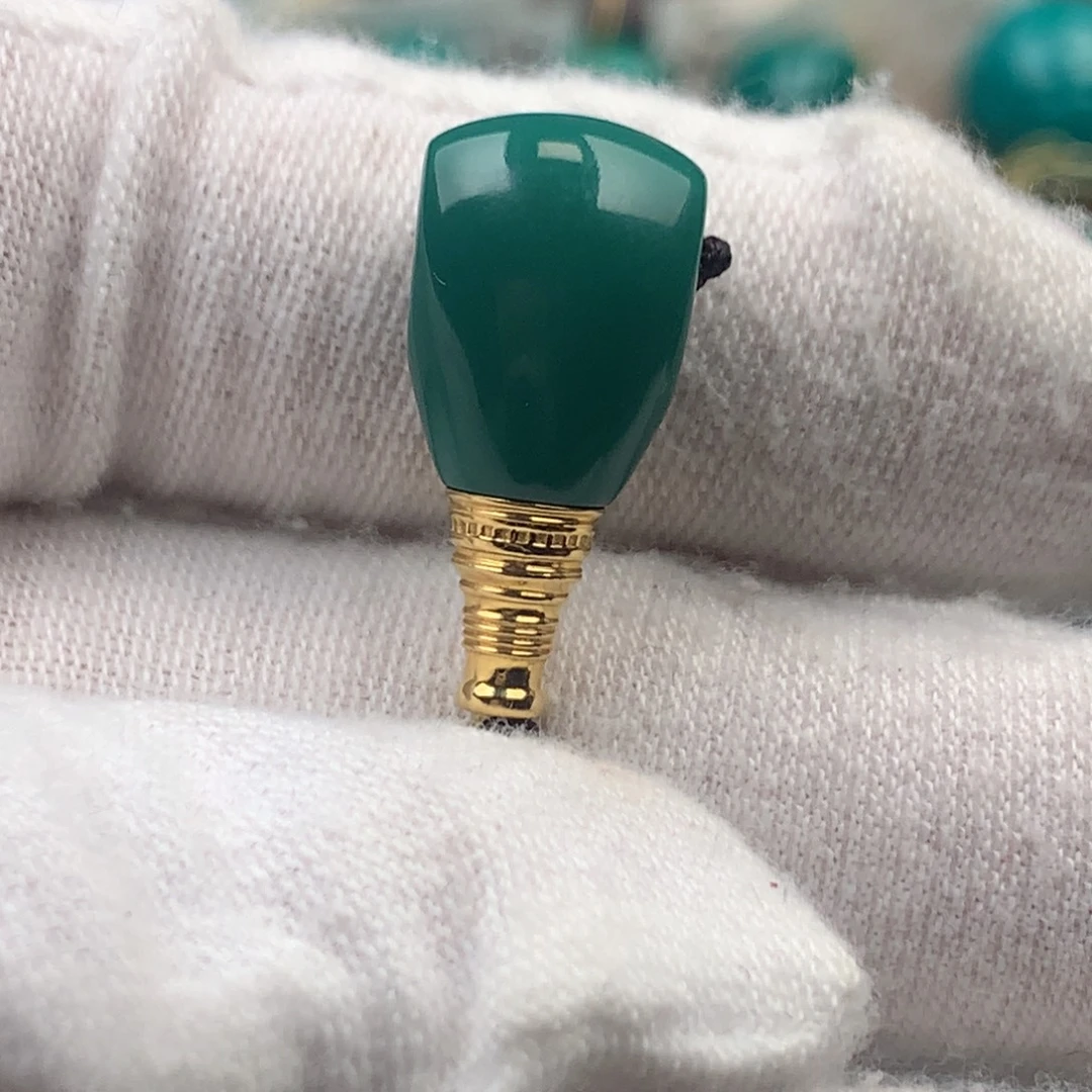 绿松石18K金镶嵌发饰