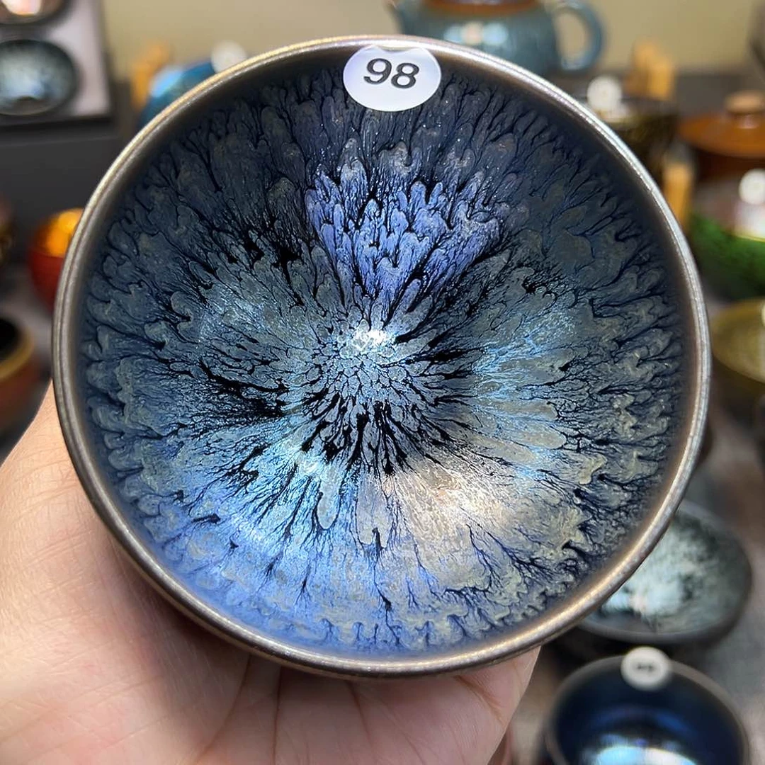 茶盏百花波体手工杯