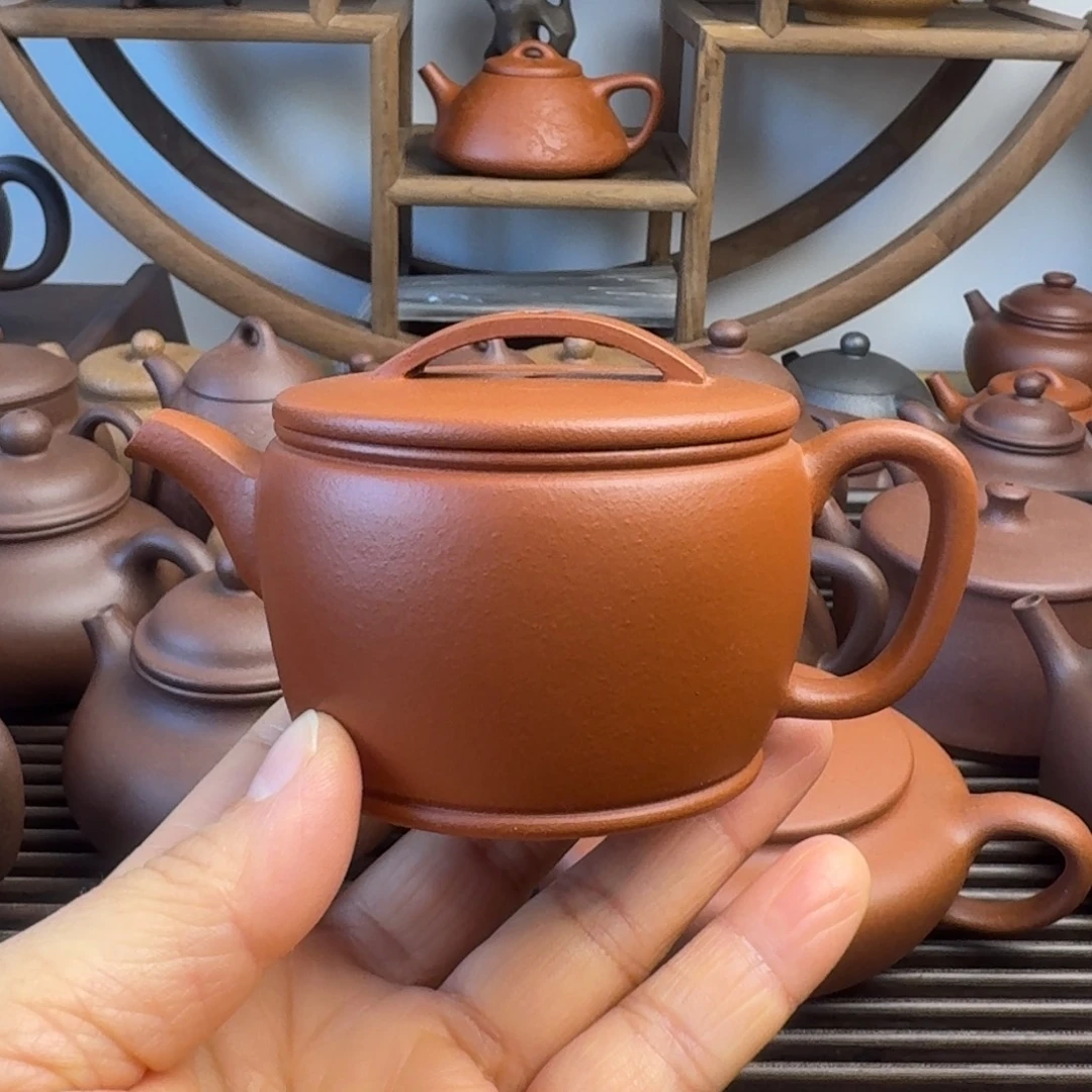 紫砂茶壶120cc汉瓦朱泥