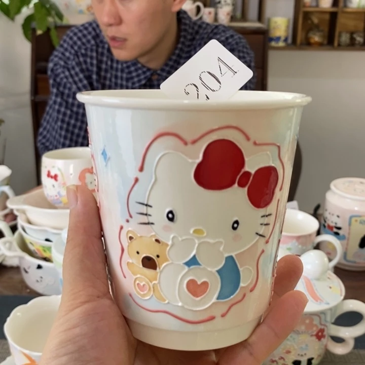 瓷片景德镇釉下彩手绘
