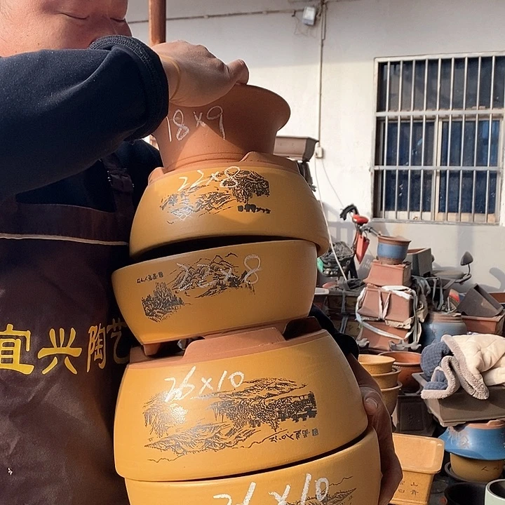 紫砂花盆紫砂陶艺