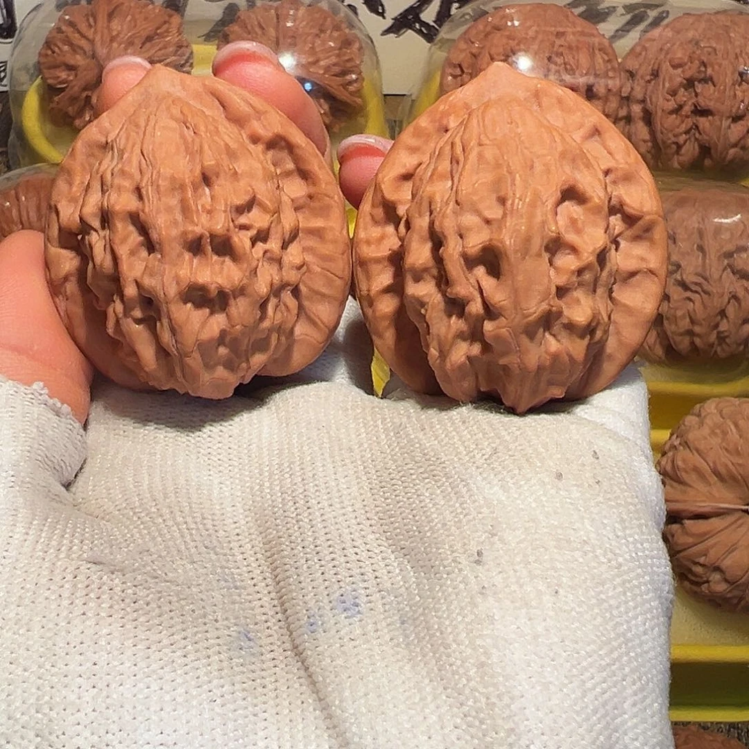 吊坠文玩核桃41全品大红袍