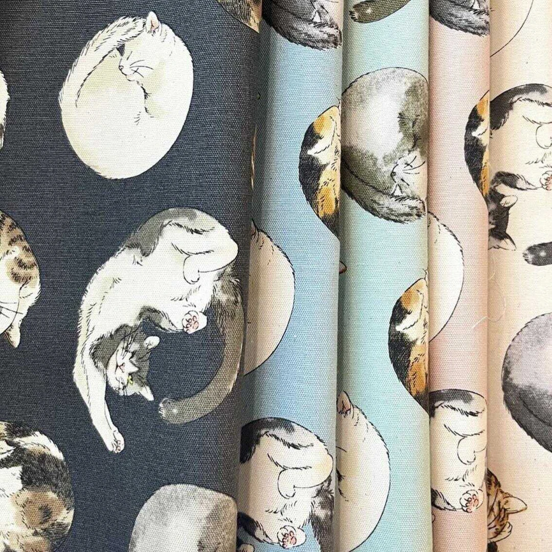 【国内现货】睡觉团团猫系列cosmo 牛津棉diy服装包袋布料半米