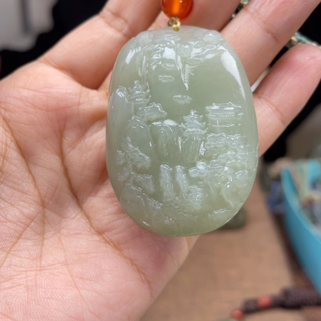 和田玉未镶嵌颈饰