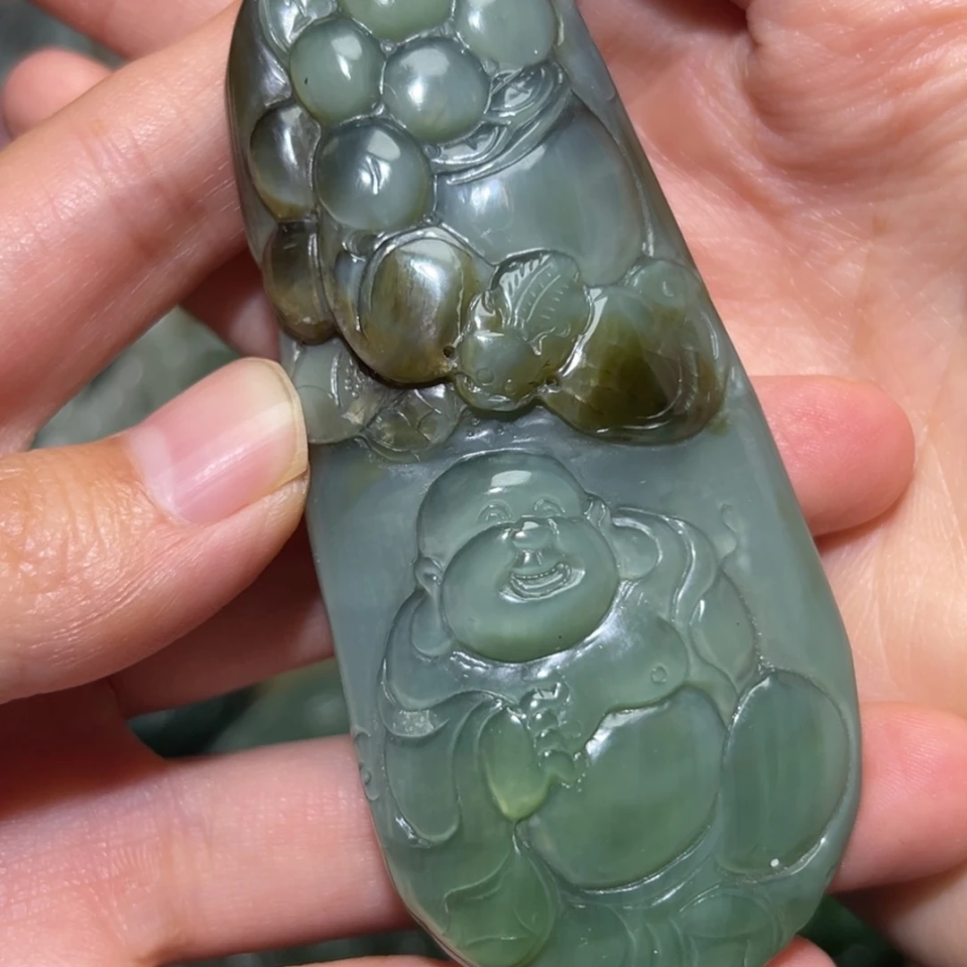 和田玉未镶嵌挂件